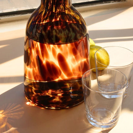 Casa Duniya's Leopard Carafe with Stopper