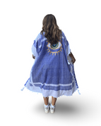 Blue with Gold Evil Eye