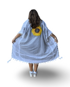 Gray with Yellow Sunflower