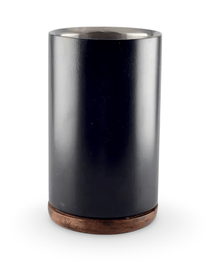 Casa Duniya Black Double-Walled Wine Cooler Noir Wine Cooler