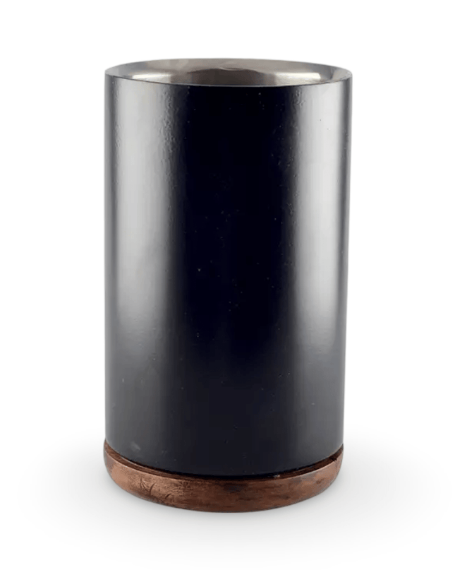 Casa Duniya Black Double-Walled Wine Cooler Noir Wine Cooler