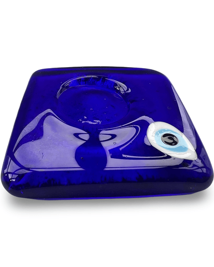 Casa Duniya Evil Eye Candle Holder Blue Nazar Candle Holder