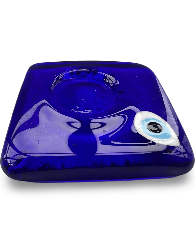 Casa Duniya Evil Eye Candle Holder Blue Nazar Candle Holder