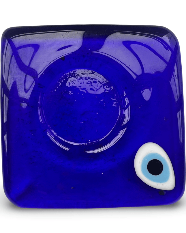 Casa Duniya Evil Eye Candle Holder Blue Nazar Candle Holder