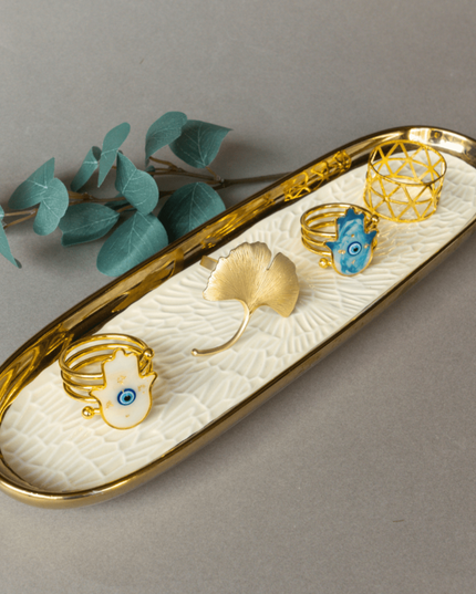 Casa Duniya Ceramic Serving Platter Darya Tray