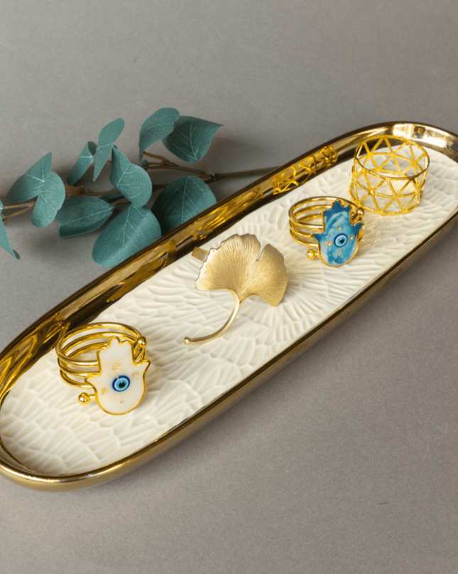 Casa Duniya Ceramic Serving Platter Darya Tray