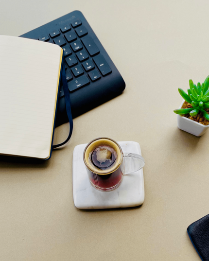 Casa Duniya Marble Coasters Glicine Coasters (Set of 4)