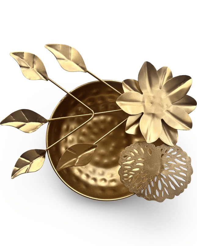 Casa Duniya Hammered Gold Decorative Bowls Small Ayana Bowls