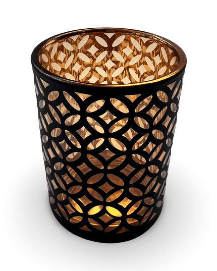 Casa Duniya Decorative Candle Holder Black Payal Candle Holder