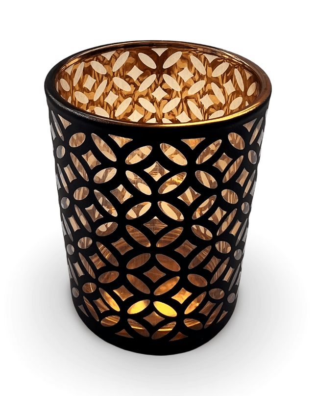 Casa Duniya Decorative Candle Holder Black Payal Candle Holder