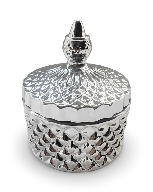 Casa Duniya Decorative Candle Holder Silver Sita Candle Holder
