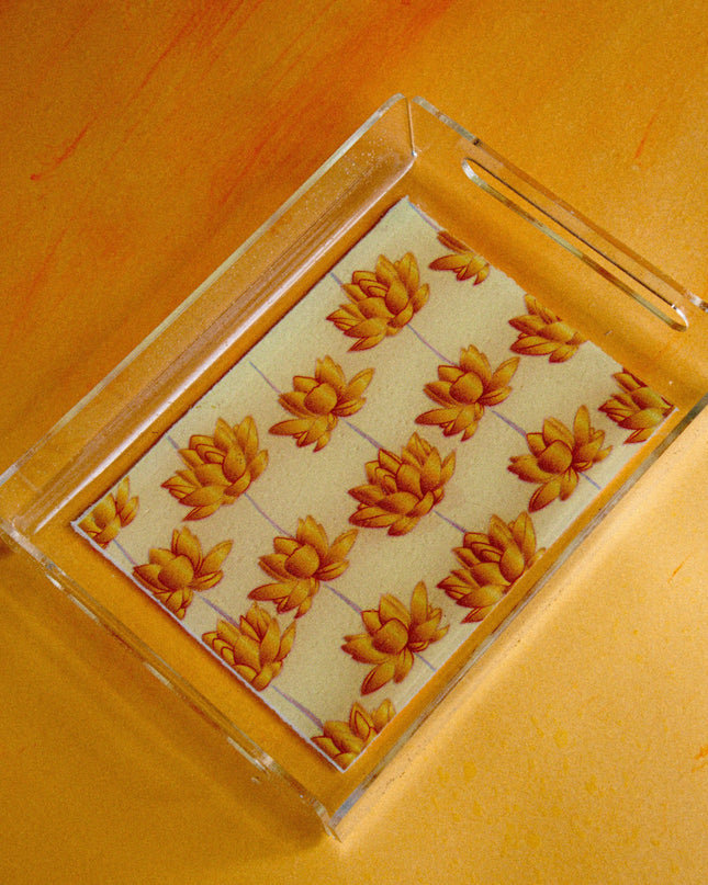 Casa Duniya Decorative Lotus Trays Tamara Small Tray