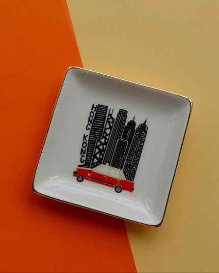 Casa Duniya Decorative Trinket Tray Hong Kong Taxi Trinket Tray