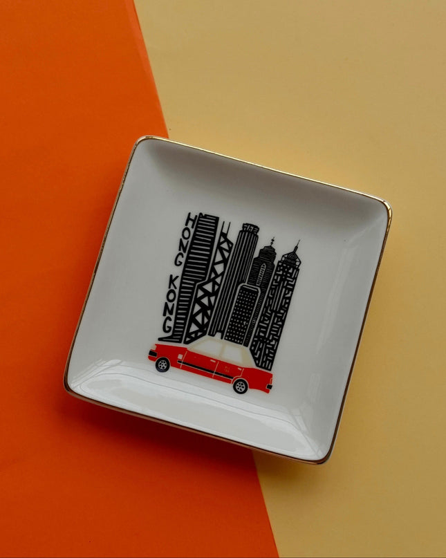 Casa Duniya Decorative Trinket Tray Hong Kong Taxi Trinket Tray