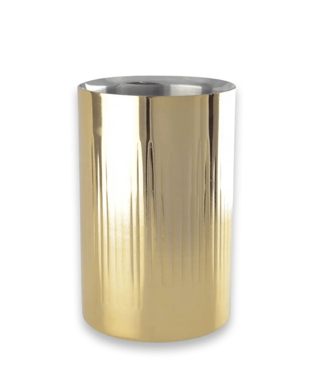 Casa Duniya Double-Walled Gold Wine Cooler Ruva Wine Cooler
