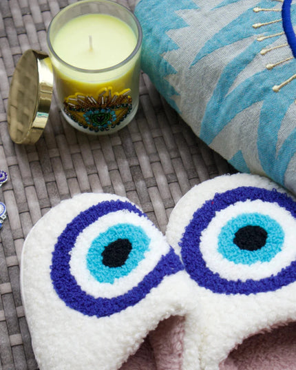 Casa Duniya Evil Eye Bedroom Slippers Nazar Slippers