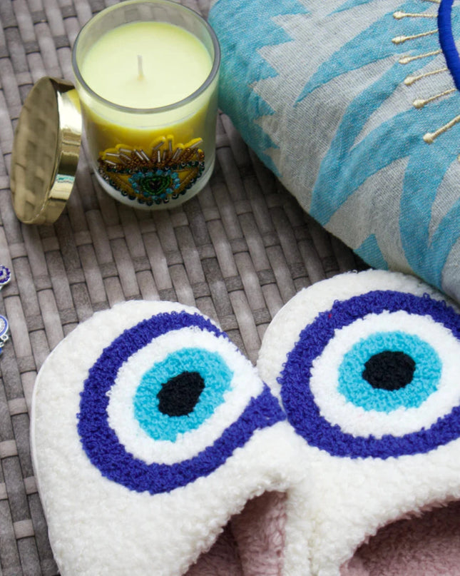 Casa Duniya Evil Eye Bedroom Slippers Nazar Slippers