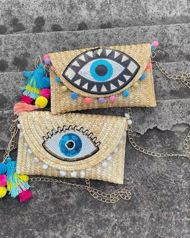 Casa Duniya Evil Eye Clutch Aviva Clutch