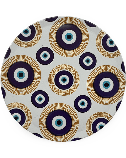 Casa Duniya Evil Eye Decorative Coasters Aluminium Nazar Coaster
