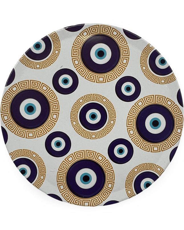 Casa Duniya Evil Eye Decorative Coasters Aluminium Nazar Coaster