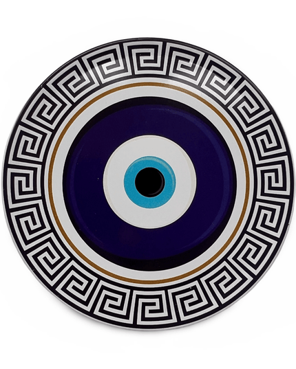 Casa Duniya Evil Eye Decorative Coasters Aluminium Nazar Coaster (set of 4)