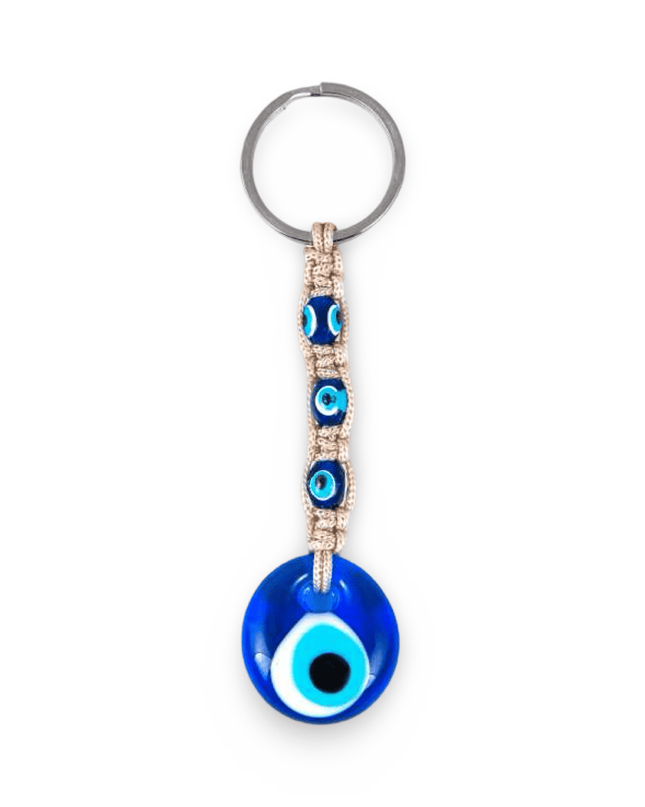 Casa Duniya Evil Eye Decorative Keychain Beige Zara Turkish Evil Eye Keychain