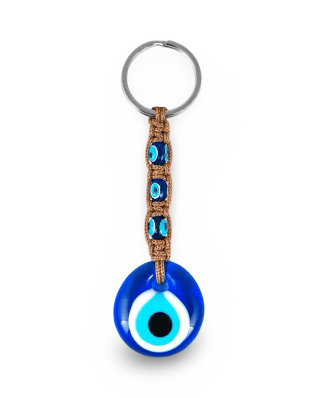 Casa Duniya Evil Eye Decorative Keychain Brown Zara Turkish Evil Eye Keychain