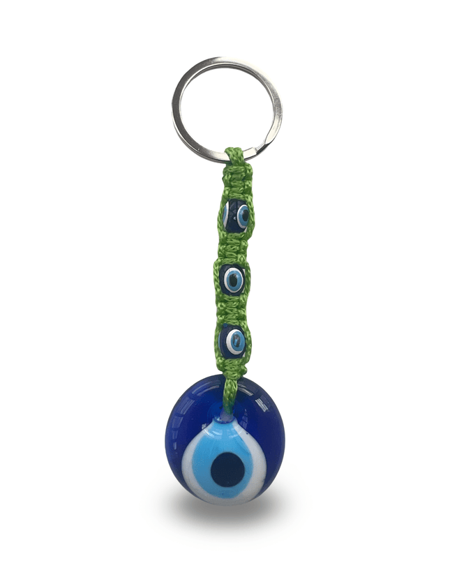 Casa Duniya Evil Eye Decorative Keychain Green Zara Turkish Evil Eye Keychain