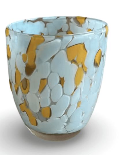 Casa Duniya Blown Glass Water Glasses Light Blue Lucia Water Glass