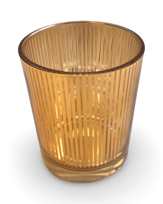 Casa Duniya Gold Glass Candle Holder Isha Candle Holder