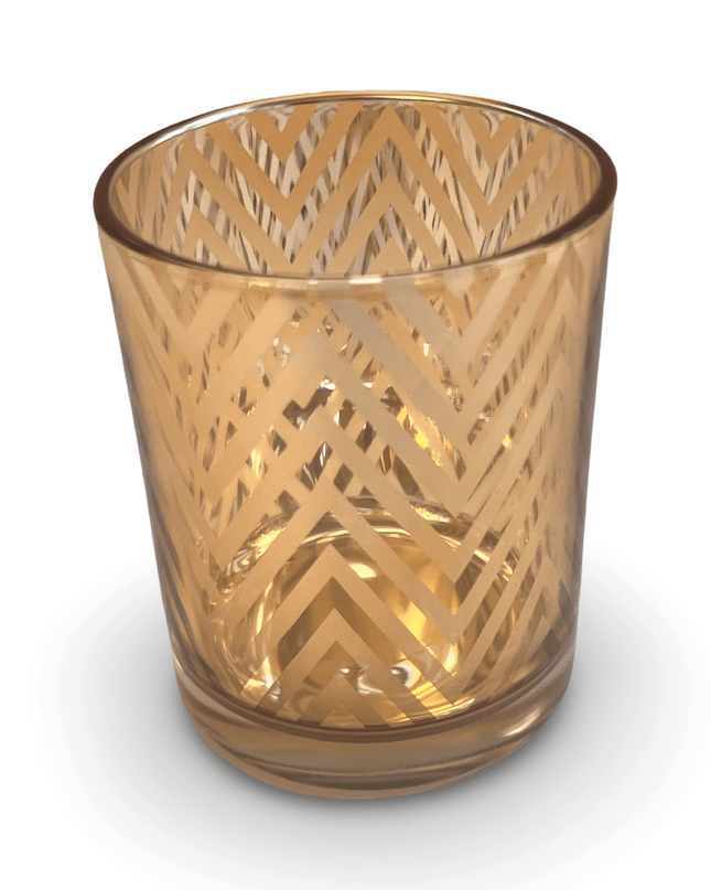 Casa Duniya Gold Glass Candle Holder Mira Candle Holder