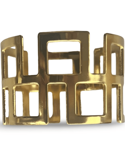 Casa Duniya Gold Napkin Ring Laini Napkin Ring