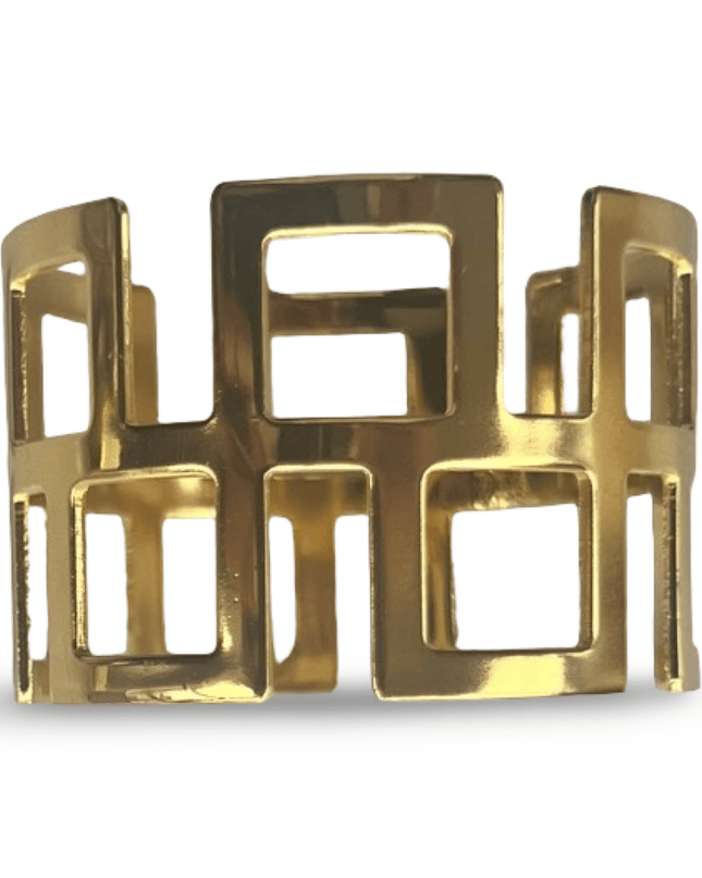 Casa Duniya Gold Napkin Ring Laini Napkin Ring