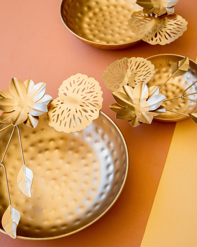 Casa Duniya Hammered Gold Decorative Bowls Ayana Bowls