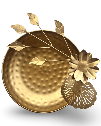 Casa Duniya Hammered Gold Decorative Bowls Large Ayana Bowls