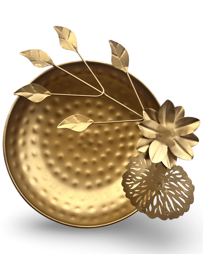 Casa Duniya Hammered Gold Decorative Bowls Large Ayana Bowls