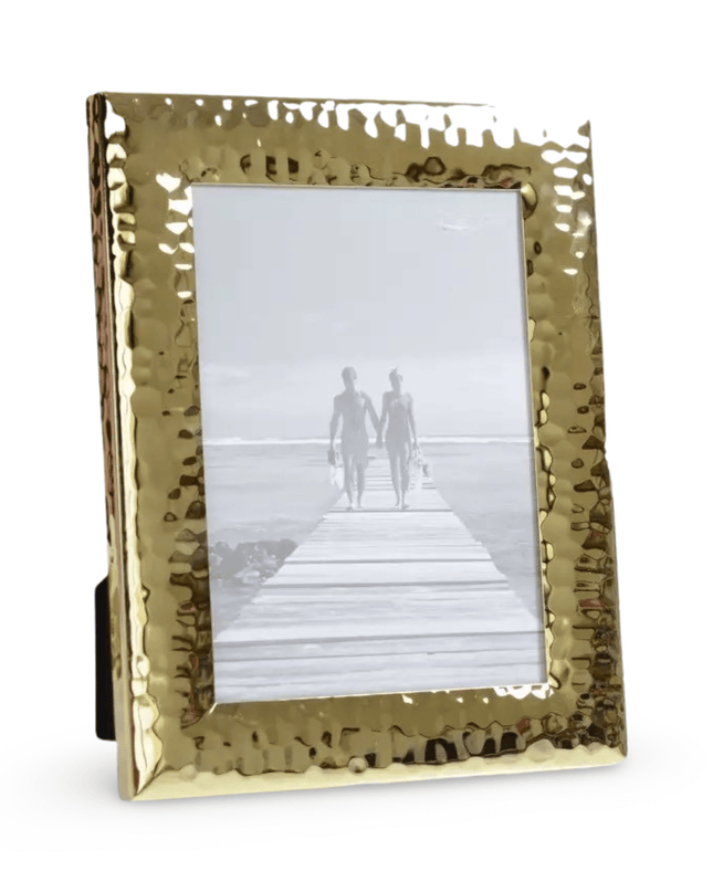 Casa Duniya Hammered Gold Picture Frame 10 x 15 Gold Chameli Photo Frame