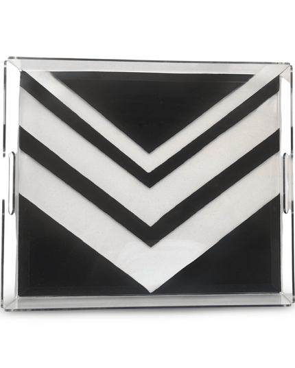 Casa Duniya Hand-Painted Acrylic Serving Trays Sahar Tray