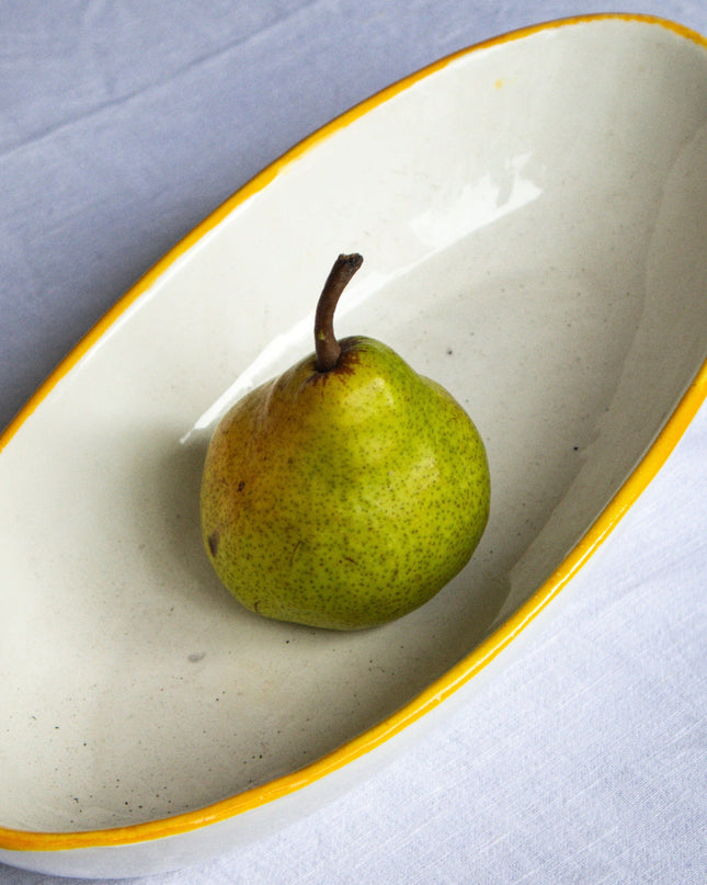 Casa Duniya Hand-Painted Ceramic Serving Platter Margarita Serving Plate