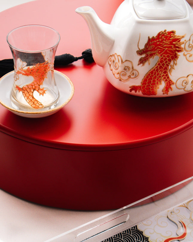 Casa Duniya Hand-Painted Ceramic Teapot Lina Teapot