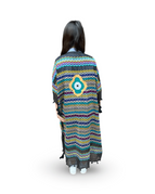 Black Multi-Colored with Clover Evil Eye