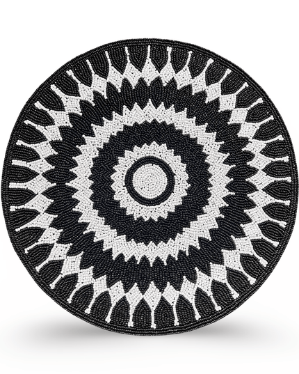 Casa Duniya Handcrafted Placemat Black Ohana Placemat