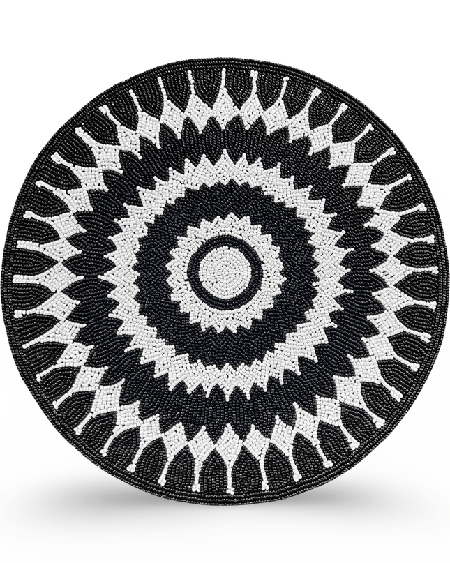 Casa Duniya Handcrafted Placemat Black Ohana Placemat