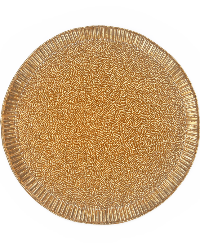 Casa Duniya Handcrafted Placemat Gold Sundara Placemat