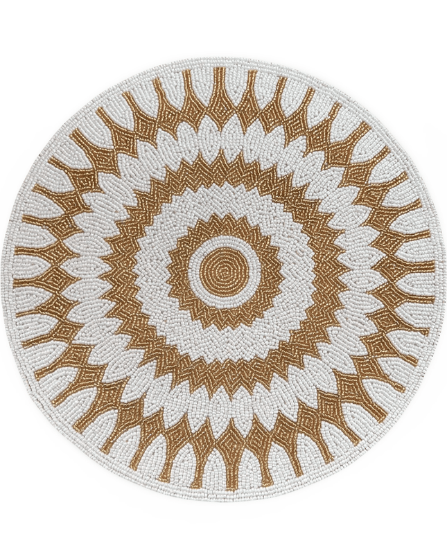 Casa Duniya Handcrafted Placemat White Ohana Placemat