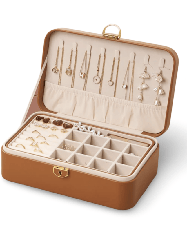 Casa Duniya Large Jewelry Organizers Brown Large Rectangular Jewelry Boxes