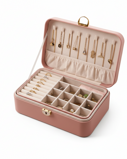 Casa Duniya Large Jewelry Organizers Pink Large Rectangular Jewelry Boxes