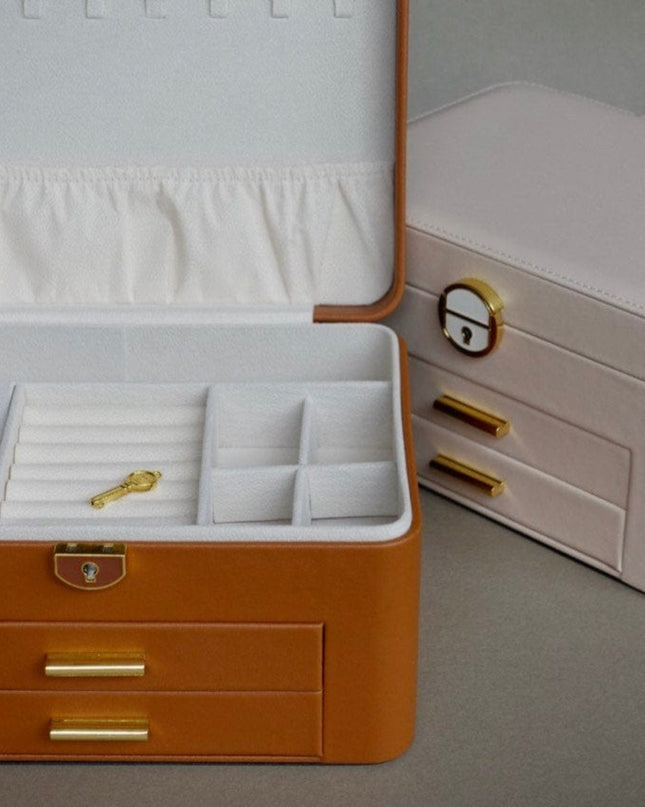 Casa Duniya Leather Jewelry Storage Large Leather Jewelry Boxes