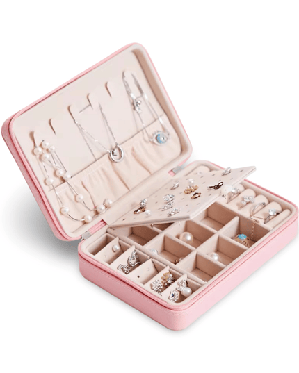 Casa Duniya Leather Jewelry Storage Pink Rectangular Jewelry Boxes