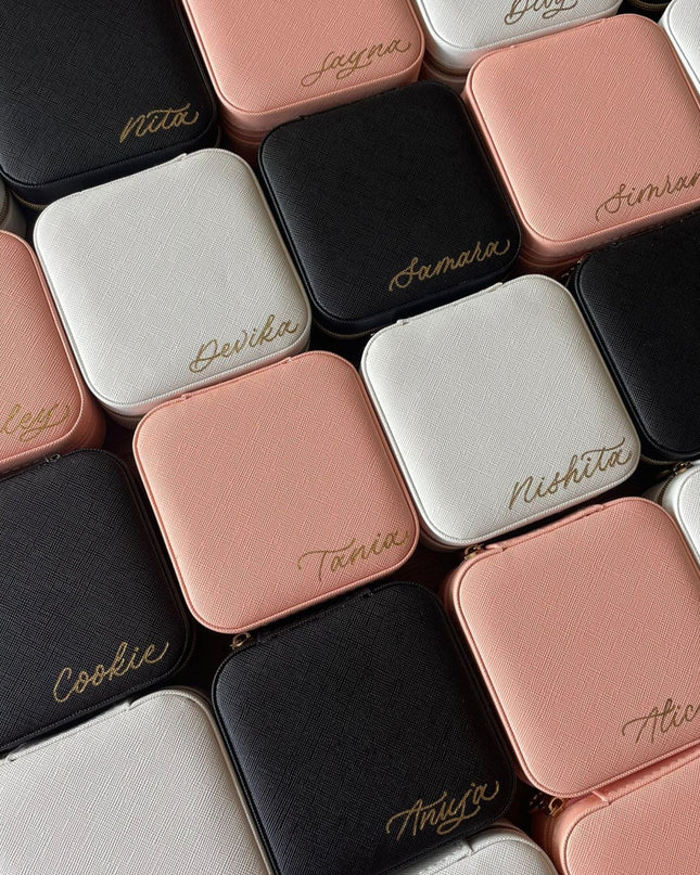 Casa Duniya Leather Jewelry Storage Square Leather Jewelry Boxes